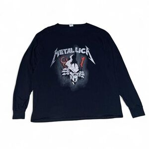 Metallica 40TH Anniversary Ripper Black Long Sleeve Band Shirt